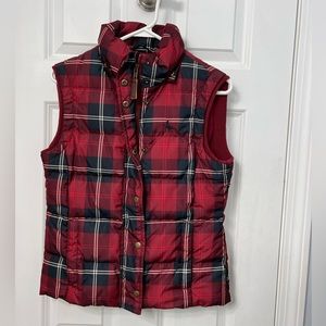 Jack Wills Plaid Puffer Vest